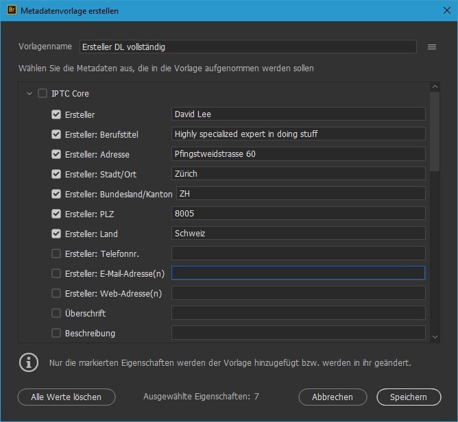 Wer will, kann es mit den Metadaten sehr weit treiben.