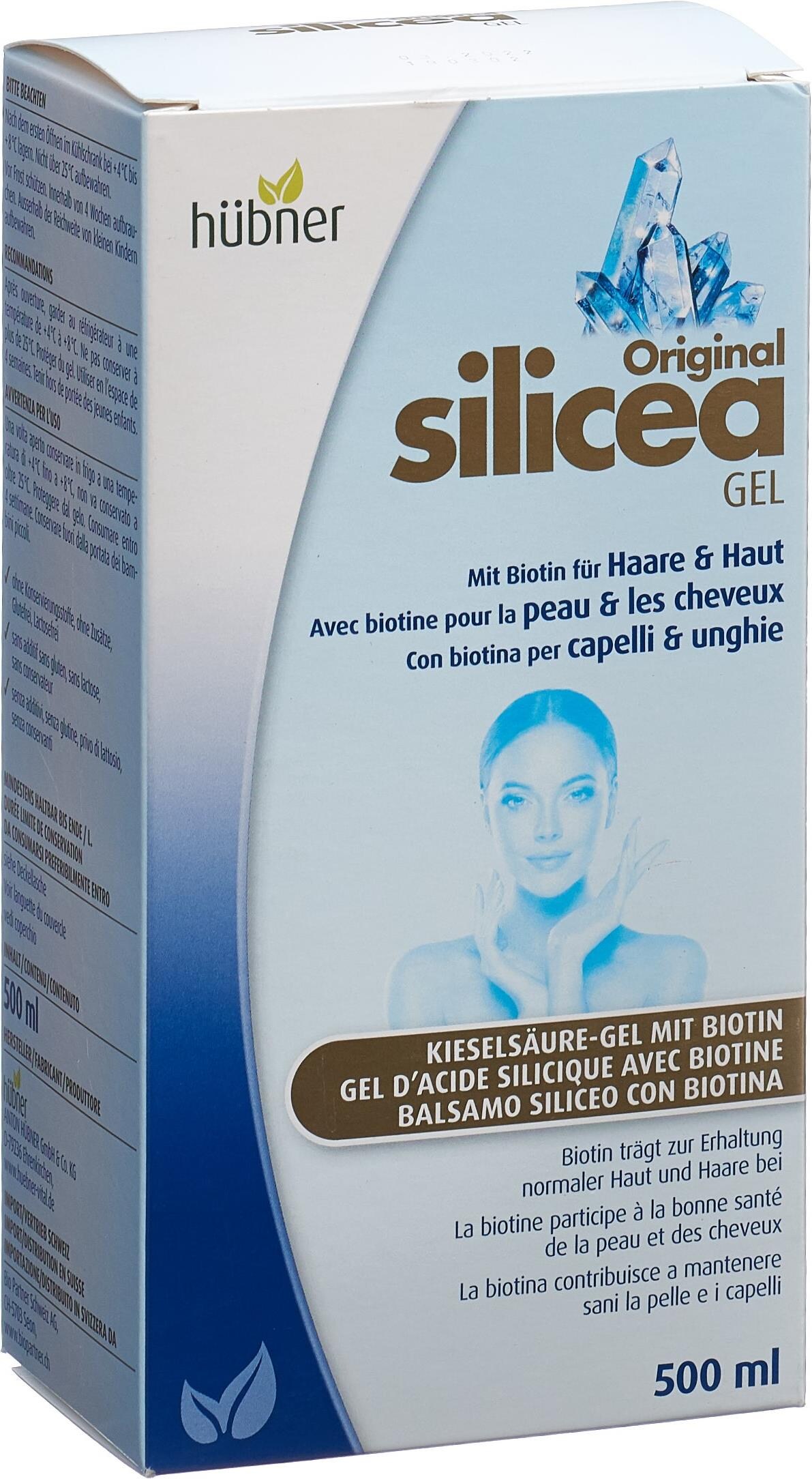 Hubner Silicea Gel Mit Biotin Fur Haare Haut 500ml Biotin 1x Galaxus