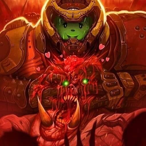 Kombinasi Brutal dan Cute, Inilah Kumpulan Karya Kolaborasi Doom Eternal dan Animal Crossing NH 39 87559407 154086668914566 1111005110382971609 n