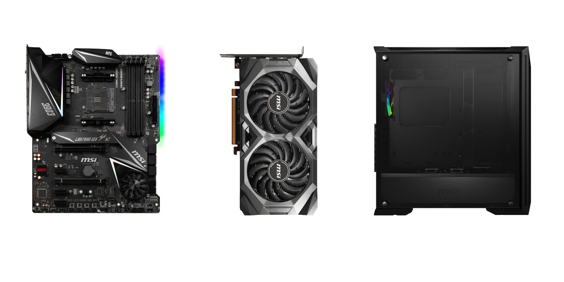 Grafikkarten, Mainboards, PC Gehäuse und CPU Kühler: Jetzt <strong>MSI-Komponenten</strong> in Aktion