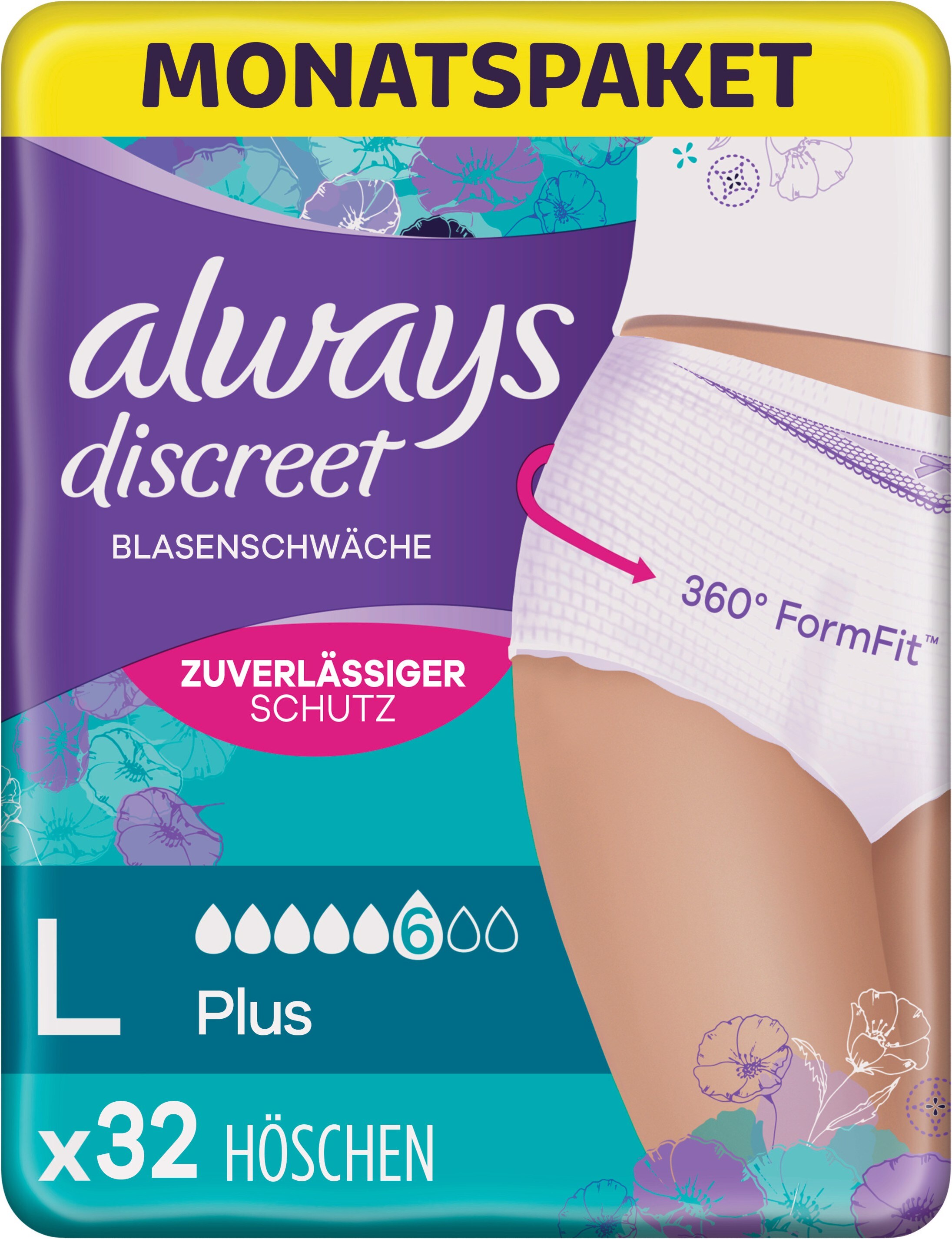 Always Discreet Incontinence Pants Plus (32 x, pants) Galaxus