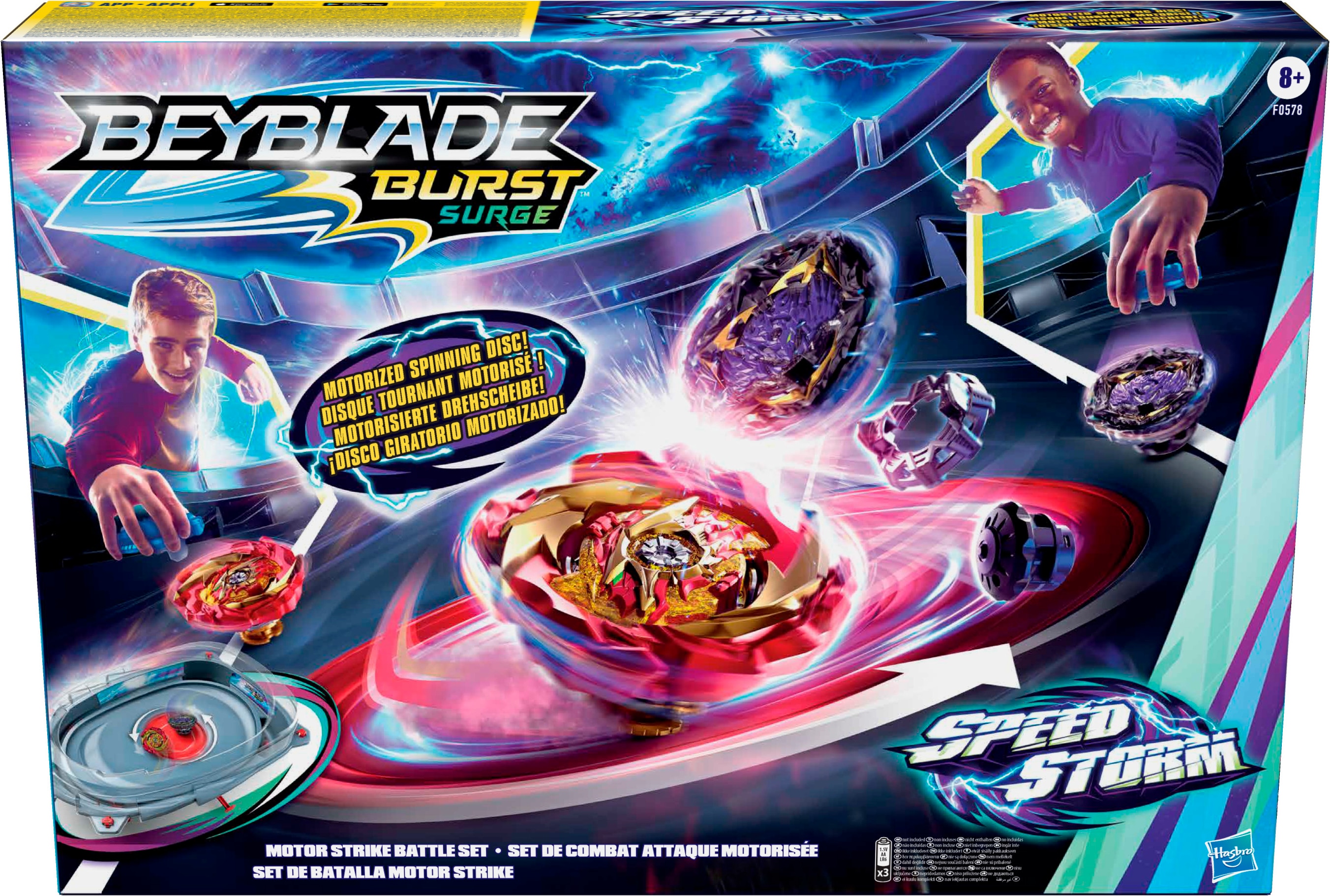 Hasbro Beyblade Burst Surge Speedstorm Motor Strike Battle Set ...