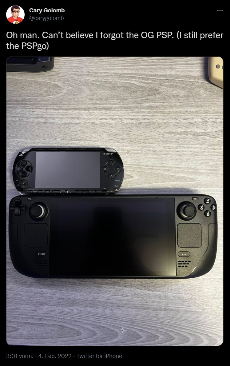 C'est la taille réelle de la Steam Deck ! Images comparatives avec