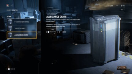 Mit Credits kannst du Lootboxen kaufen.