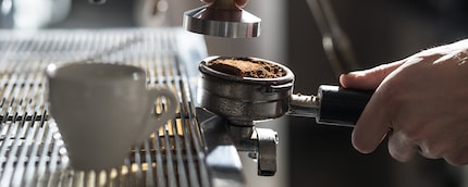 The arabica-robusta blend is recommended for espresso.