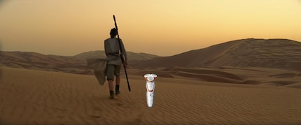 Der Rasierer verkörpert BB-8