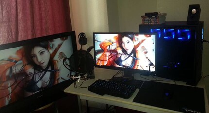 Il setup di Alain a casa.