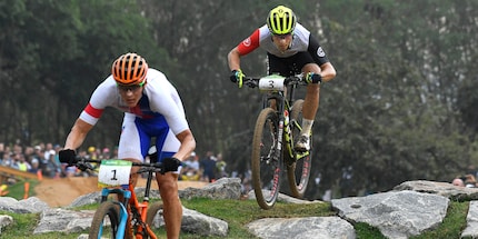 He didn’t quite make his goal in London – Schurter came second.