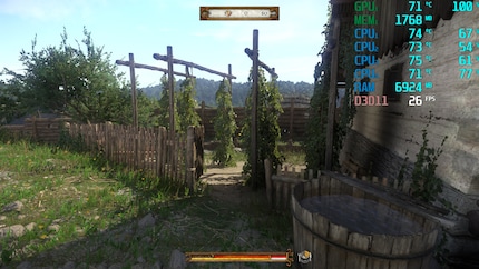 «Kingdom Come: Deliverance» avec paramètres graphiques réglés sur très haut. 