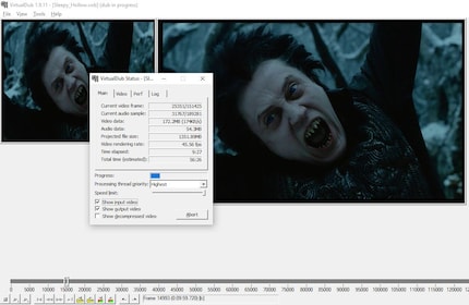 La conversion dure environ une heure sur le notebook.