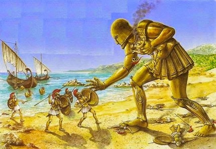 Darstellung von Talos.