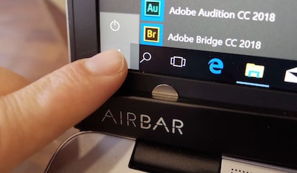 Die Air Bar kann schnell verrutschen.