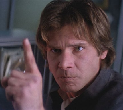 Ford als Han Solo.