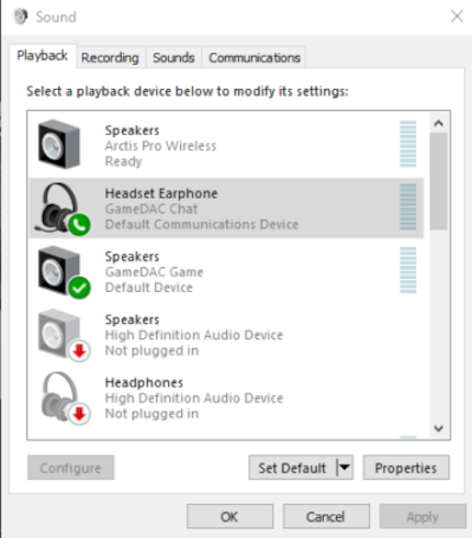 I can also select «Headset Earphone» as the default output to get access to Dolby Atmos. But I don't really see what difference it makes.