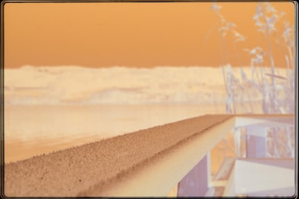 A negative with an orange mask