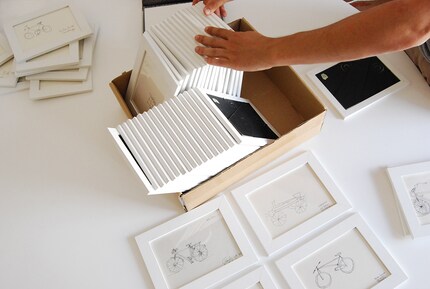 A gallery of vivid imagination: Over the years, he has collected 376 drawings.