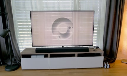 The Ambient Mode imitates what's behind the TV