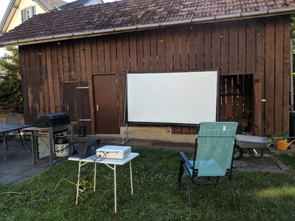 Auch die 3000 Lumen des Acer haben nicht ausgereicht.