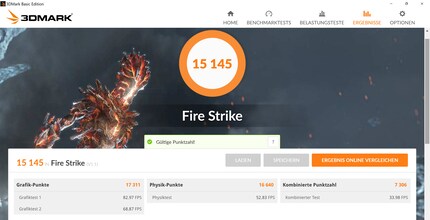 Asus ROG Huracan achieves in Fire Strike 3.43 per cent more performance with the cover open.