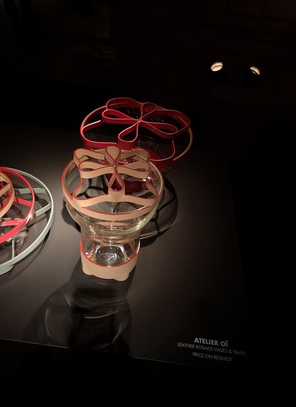 Vasen aus Glas und Leder, Mailand 2018