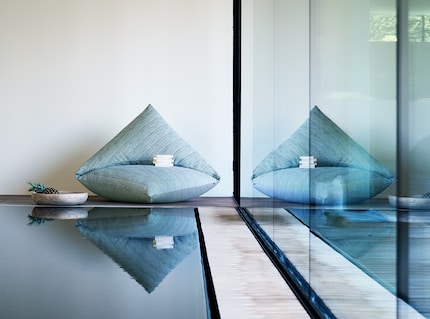 2 in 1: Wenn du den Bezug abnimmst, kommen zwei separate Kissen zum Vorschein.  Bild: Arit