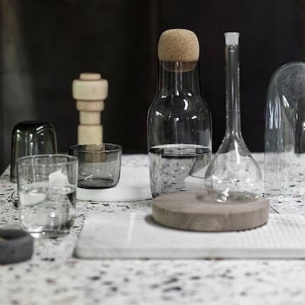La carafe signée «Corky» est facile d'entretien.
