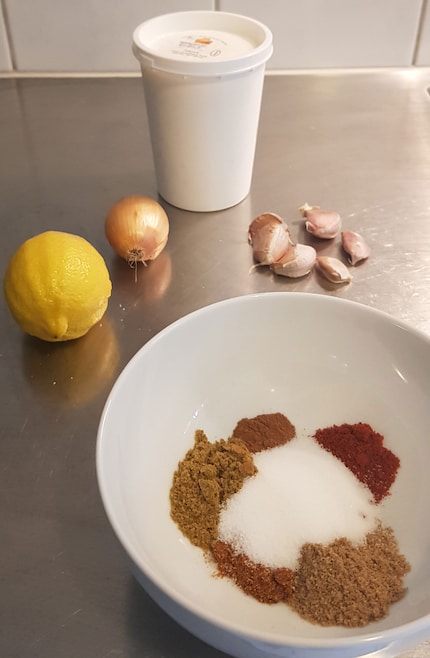 The ingredients of my marinade