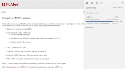McAfee is bullying me to no end. Their servers are probably from the 90s.