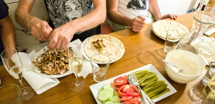 Shawarma party for eight people