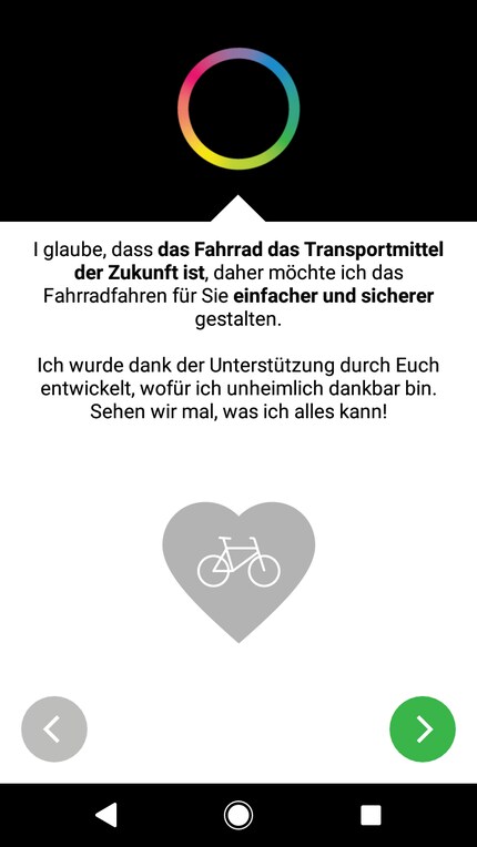 Der SmartHalo schleimt sich gleich mal ein...