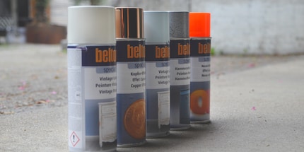 Diese Spraydosen habe ich ...