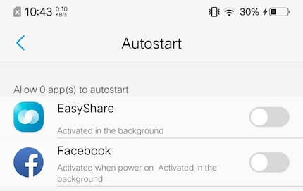  Vivo lets you control which apps are launched automatically