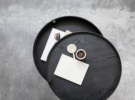 Storage miracles such as the «Turning Table» double up as a cabinet. Image: Menu