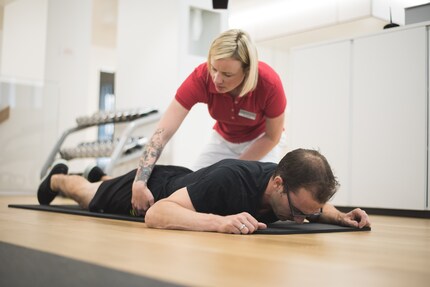 ...kannst du auch den Hüftbeuger bearbeiten.