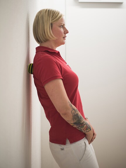 Mit dem Massageball...