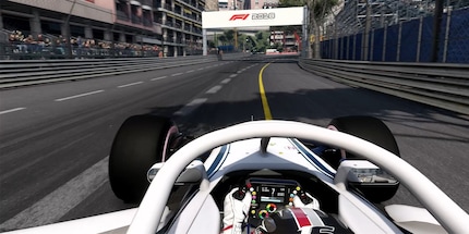 Hallo Halo! Auch der umstrittene Sicherheitsbügel, der die Sicht versperrt, hat's ins Game geschafft.