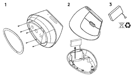 Exemplary: The battery can be replaced.