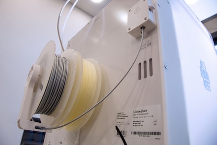 Il filamento attaccato e ritratto. (Foto: Ramon Schneider)