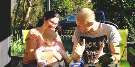 Der Haussegen hängt trotz intensivem Umbau immer noch gerade.