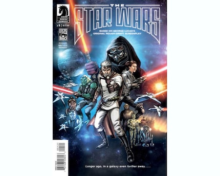 The comic, published in 2013, is based on one of Lucas' first rough drafts of «Star Wars»