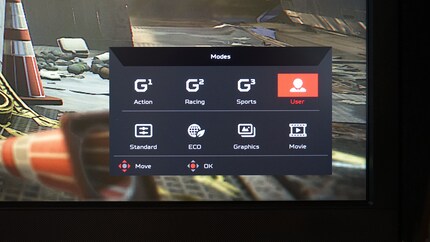 Tramite l’OSD puoi scegliere velocemente anche i diversi profili.