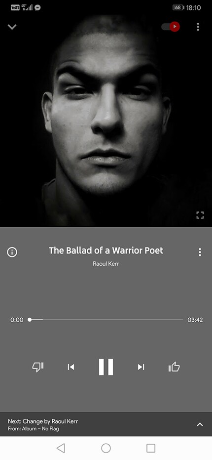 Der «Currently Playing»-Bildschirm wirkt desolat und hat kaum Funktionen