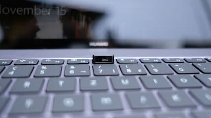 The webcam tucks away discreetly into the keyboard