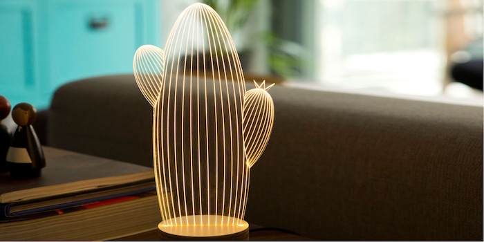 This cactus is part of the «Bulping» series, which comes with an interchangeable acrylic glass cover. Image: Studio Cheha This cactus is part of the «Bulping» series, which comes with an interchangeable acrylic glass cover. Image: Studio Cheha