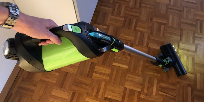 Looks like a pimped-out sports car, but it's a vacuum cleaner: the toxic green Gtech Pro Bag with LED lighting. Looks like a pimped-out sports car, but it's a vacuum cleaner: the toxic green Gtech Pro Bag with LED lighting.