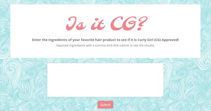 Auf der «Is It CG?»-Webseite kannst du ganz einfach checken, welche Produkte sich eignen.