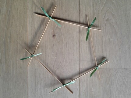 Bild 4: Grundgerüst für die Befestigung der Tiersujets.