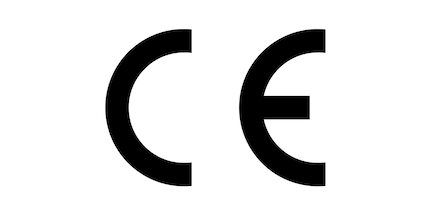 This is what the CE mark looks like