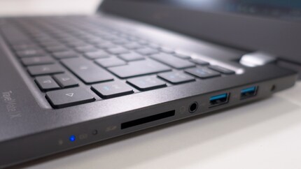 SD-Slot, Klinkenanschluss, 2 x USB 3.0 Typ-A, Netzanschluss