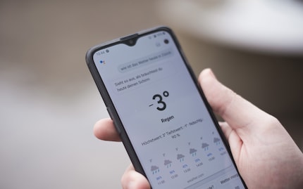 Later on in Zurich, it looked more like this: «You definitely need an umbrella»